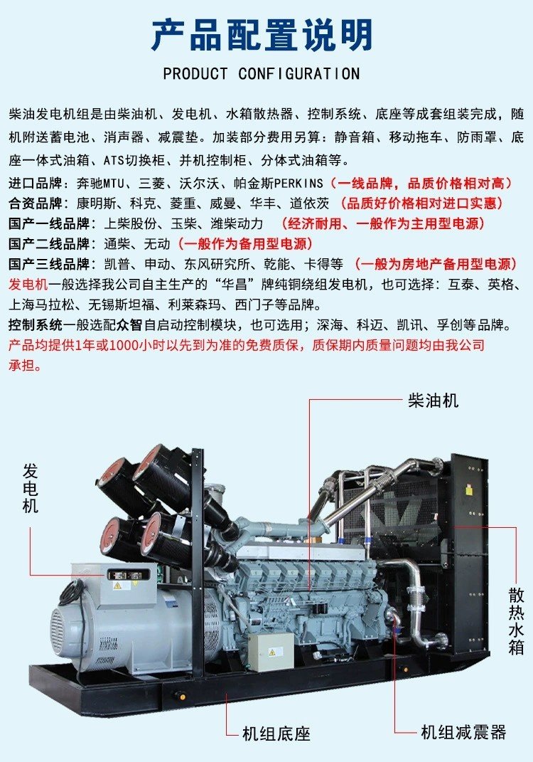 工厂直售1600kW日本三菱S16R柴油发电机组 品质与性价比之选